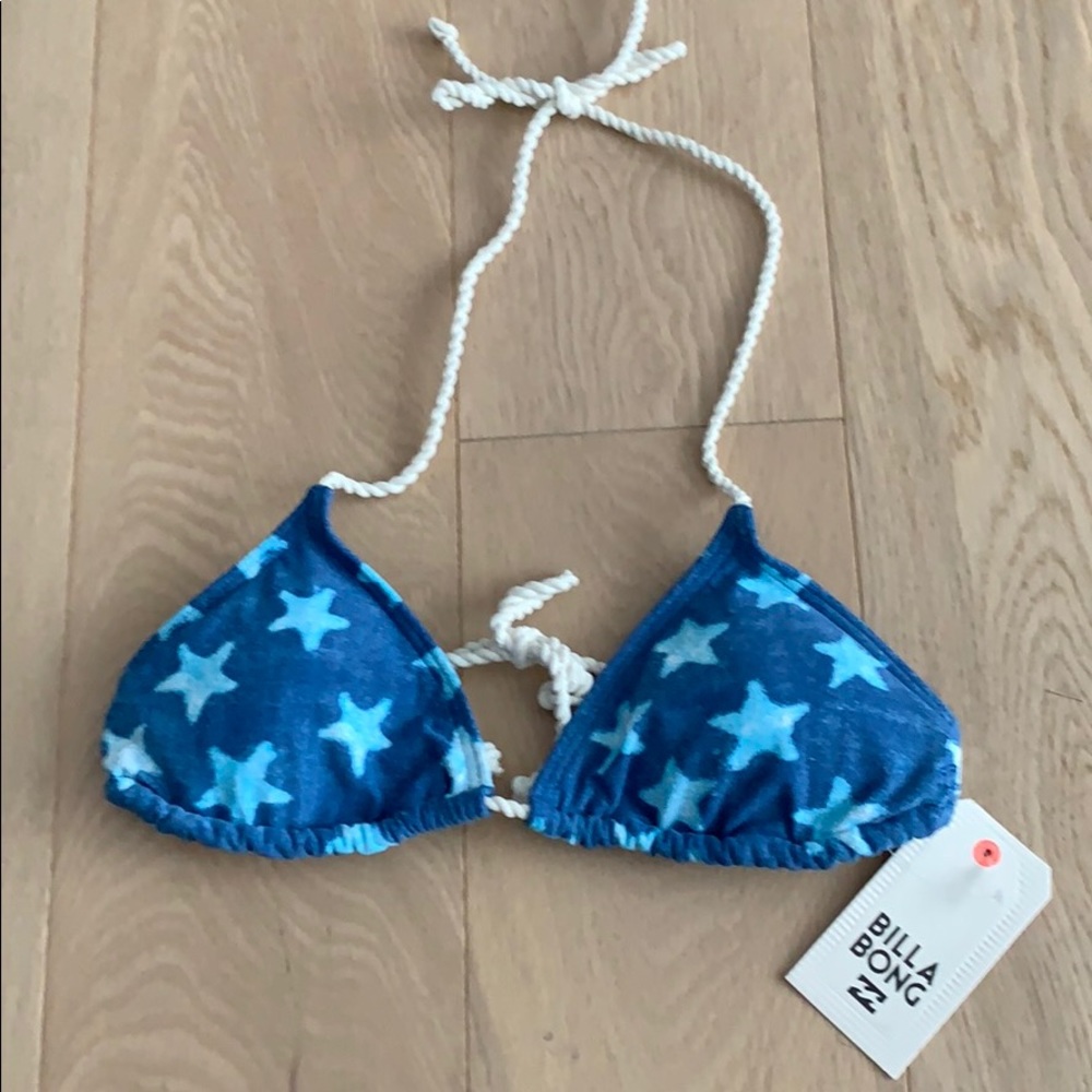 NWT Billabong Stars String Bikini Top